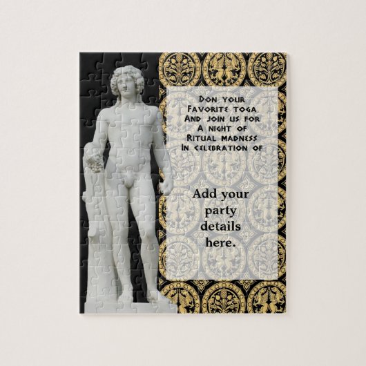 カルセドニアンブラック招待状 ジグソーパズル (縦)