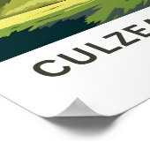 カルゼアンキャッスルスコットランドトラベルプリント ポスター (角)