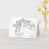 カルゼアン城スコットランド カード (黄色い花)