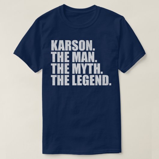 カルソンの名前カーソンの名前与えカーソンの名前 Tシャツ (デザイン正面)