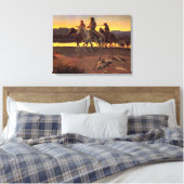 カルソンの男たちチャールズ・M・ラッセル キャンバスプリント (インサイチュ (寝室))