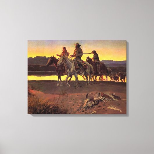 カルソンの男たちチャールズ・M・ラッセル キャンバスプリント (正面)