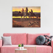 カルソンの男たちチャールズ・M・ラッセル キャンバスプリント (インサイチュ (リビング))