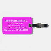 カルソンピンクシーモノグラムのルド ラゲッジタグ (裏面横)