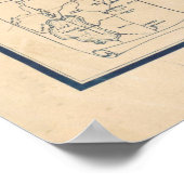 カルソン市のヴィンテージ地図NV (1940) ポスター (角)