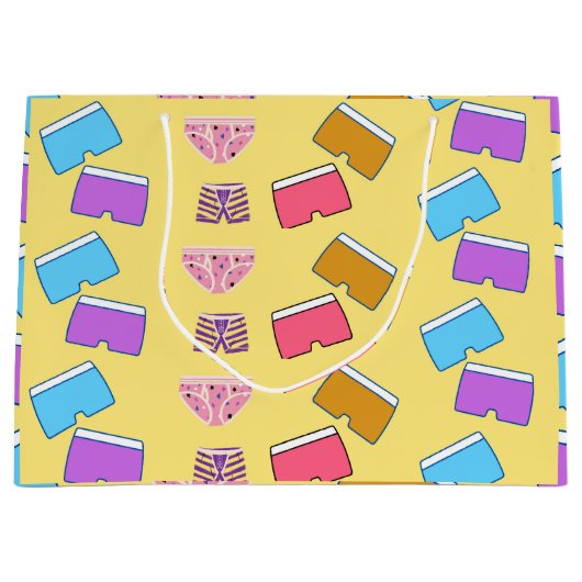 カルゾネツ模様 ラージペーパーバッグ (正面)