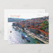 カルタオ郵便「ポルト、ポルトガル」 ポストカード (正面/裏面)