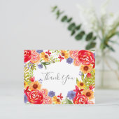 カルタフローラワイルドフラワーサンキュー ポストカード (スタンド正面)
