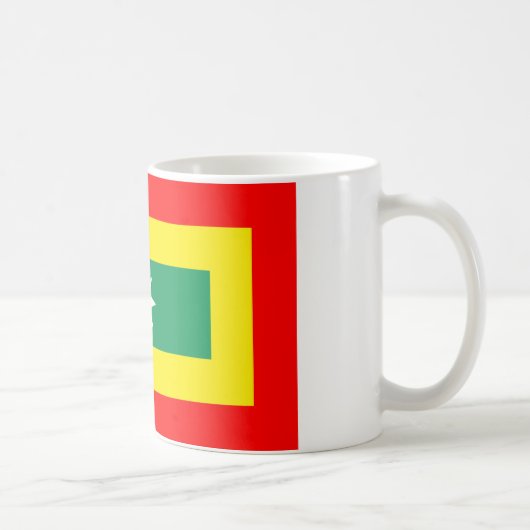 カルタヘナの地域の旗コロンビア コーヒーマグカップ (右)