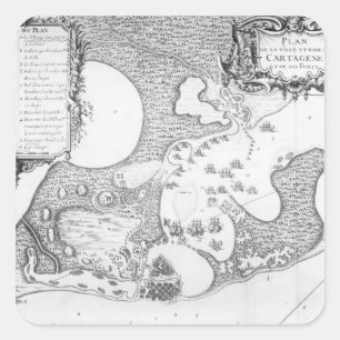 カルタヘナの町そして港の計画 スクエアシール