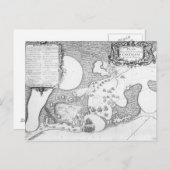 カルタヘナの町と港の計画 ポストカード (正面/裏面)