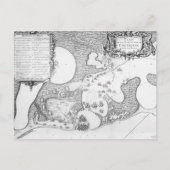 カルタヘナの町と港の計画 ポストカード (正面)