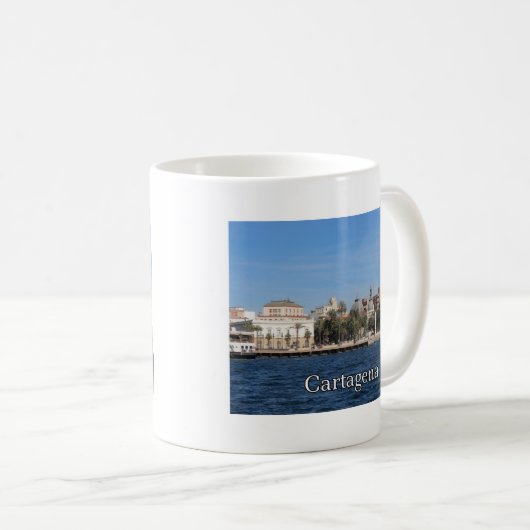 カルタヘナの記念品およびギフト コーヒーマグカップ (正面右)