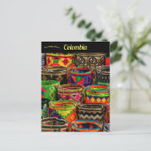 カルタヘナコロンビアのラグ ポストカード (スタンド正面)