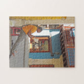 カルタヘナコロンビアの通りで読むこと ジグソーパズル (横)