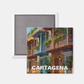 カルタヘナコロンビア旅行 マグネット (正面/裏面)