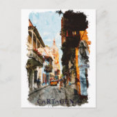 カルタヘナコロンビア通りビュー ポストカード (正面)