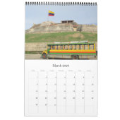 カルタヘナコロンビア2026 カレンダー (3月 2026)