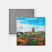 カルタヘナコ絵を描ロバミティビュー マグネット (正面/裏面)