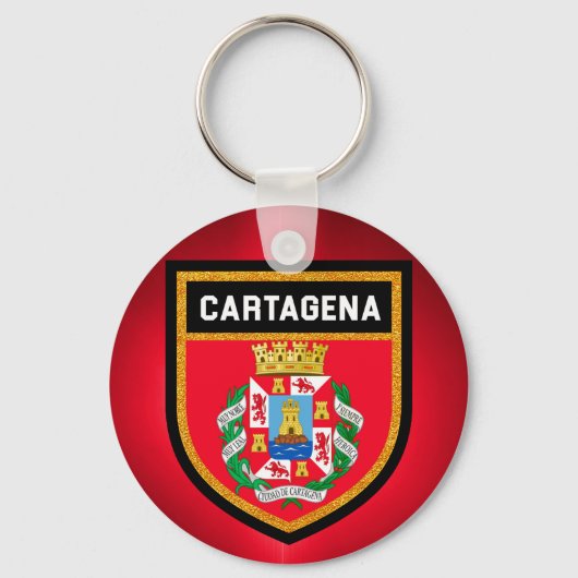カルタヘナ国旗 キーホルダー (正面)