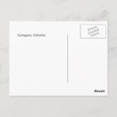 カルタヘナ、コロンビア旧市街 ポストカード (裏面)