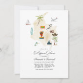 カルタヘナ コロンビア 目的地 ウェディング リハーサル 招待状 (正面)