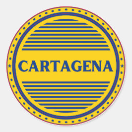 カルタヘナ・シティプライドエンブレム - コロンビアのアイデンティティ ラウンドシール