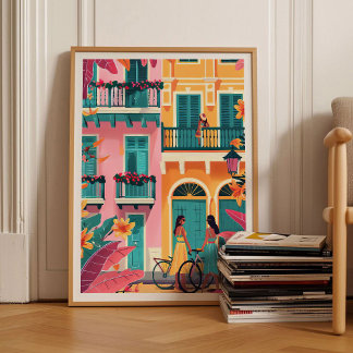 カルタヘナ プリント コロンビア イラスト カルタヘナ