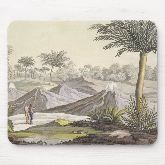 カルタヘナ、Colombiの近くのArio di Turbacoの火山 マウスパッド (正面)