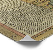 カルタマリーナ北欧の地図by Olaus Magnus ポスター (角)