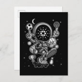 カルダノコイン暗号宇宙飛行士 案内ポストカード (正面/裏面)