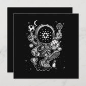 カルダノコイン暗号宇宙飛行士 案内状 (正面/裏面)