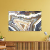 カルチェドニー、Baded Agとして知られる石英の変種 キャンバスプリント (インサイチュ (リビング))