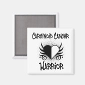 カルチノイドがん戦士ハート入れ マグネット (正面/裏面)