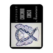 カルチノイドがん認識度リボンエンジェル磁石 マグネット (縦)