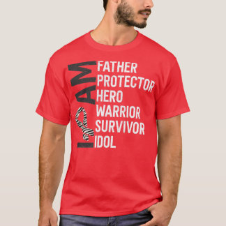 カルチノイドがん認識度I am Father Hero Warrio Tシャツ