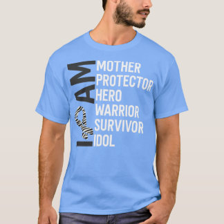カルチノイドがん認識度I am Mother Hero Warrio Tシャツ