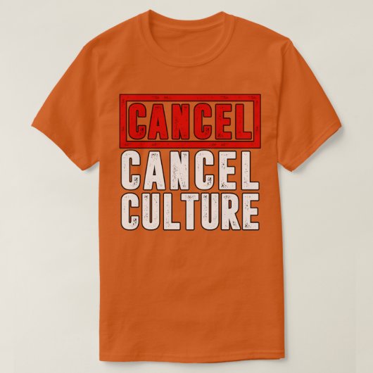 カルチャの取り消し Tシャツ (デザイン正面)