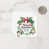 カルチャーデコレーションクリスマスフェスティバルお祝い ノートカード (正面/裏面インサイチュ)