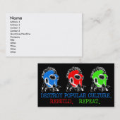 カルチャー人気がある名刺の破棄 名刺 (正面/裏面)