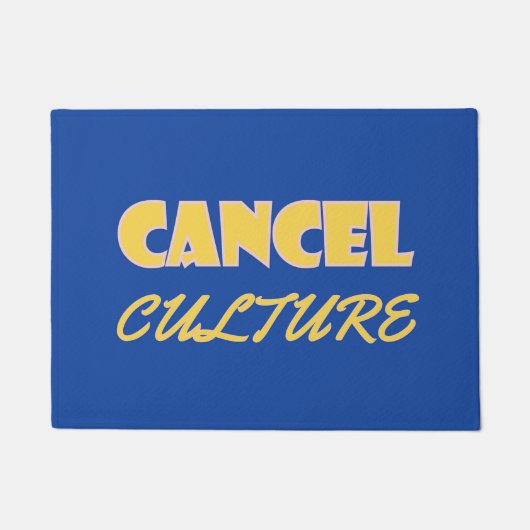 カルチャ形式の取り消し ドアマット (正面)