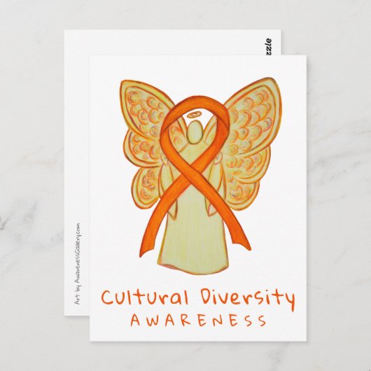 カルチュラルダイバーシティオレンジ認識度アートハガキ ポストカード (正面/裏面)