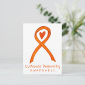 カルチュラルダイバーシティオレンジ認識度アートハガキ ポストカード (スタンド正面)