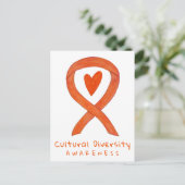 カルチュラルダイバーシティオレンジ認識度アートハガキ ポストカード (スタンド正面)