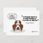 カルテのコーチング：「スーブル・ウネ・イデ・フィックス…」 ポストカード (正面/裏面)