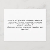 カルテのコーチング「va+loinのプルシュール」 ポストカード (裏面)