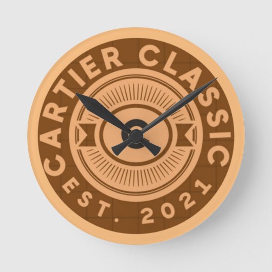 カルティクラシックー署名TAan ラウンド壁時計 (正面)