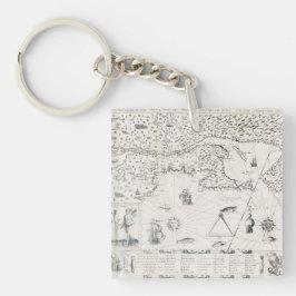 カルテケベックヌーベルフランスアメリケパールフランセ キーホルダー