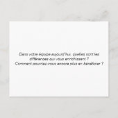 カルテコーチング「ディフェレンス・エット・パフォーマンス」 ポストカード (裏面)