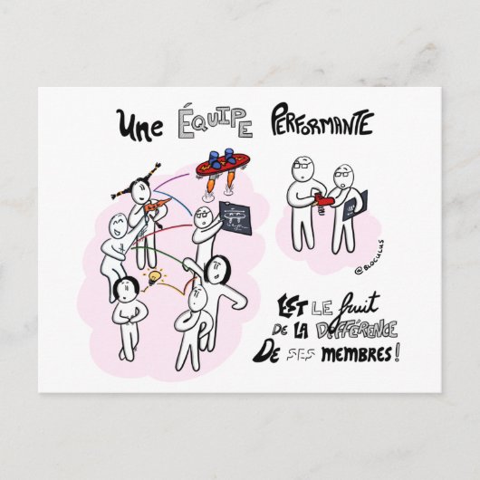 カルテコーチング「ディフェレンス・エット・パフォーマンス」 ポストカード (正面)